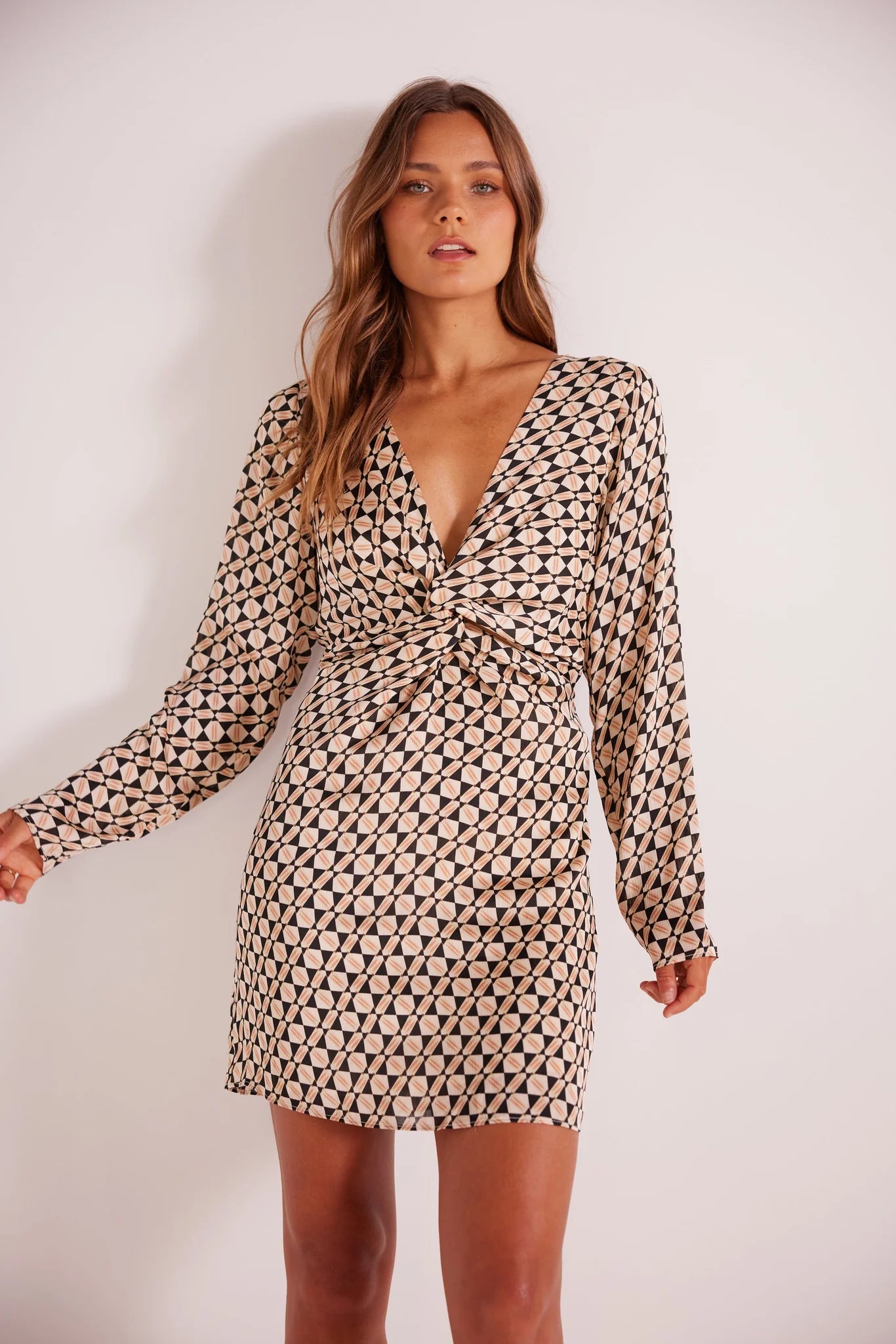 Cece Twist Mini Dress