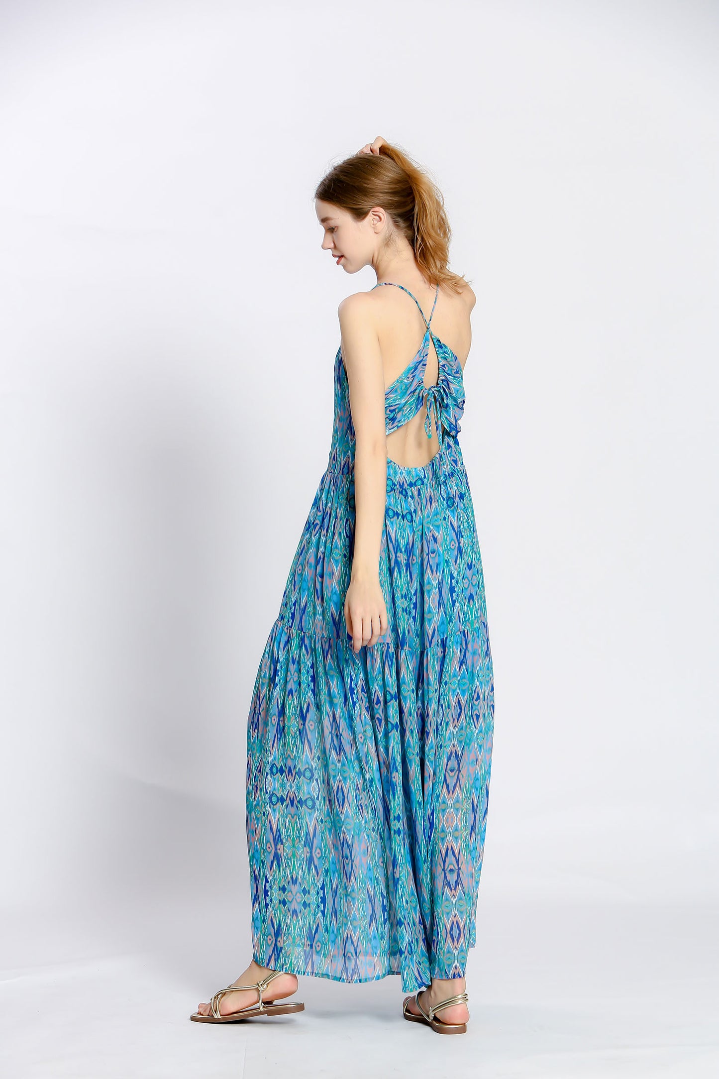 Ikat Halter Maxi