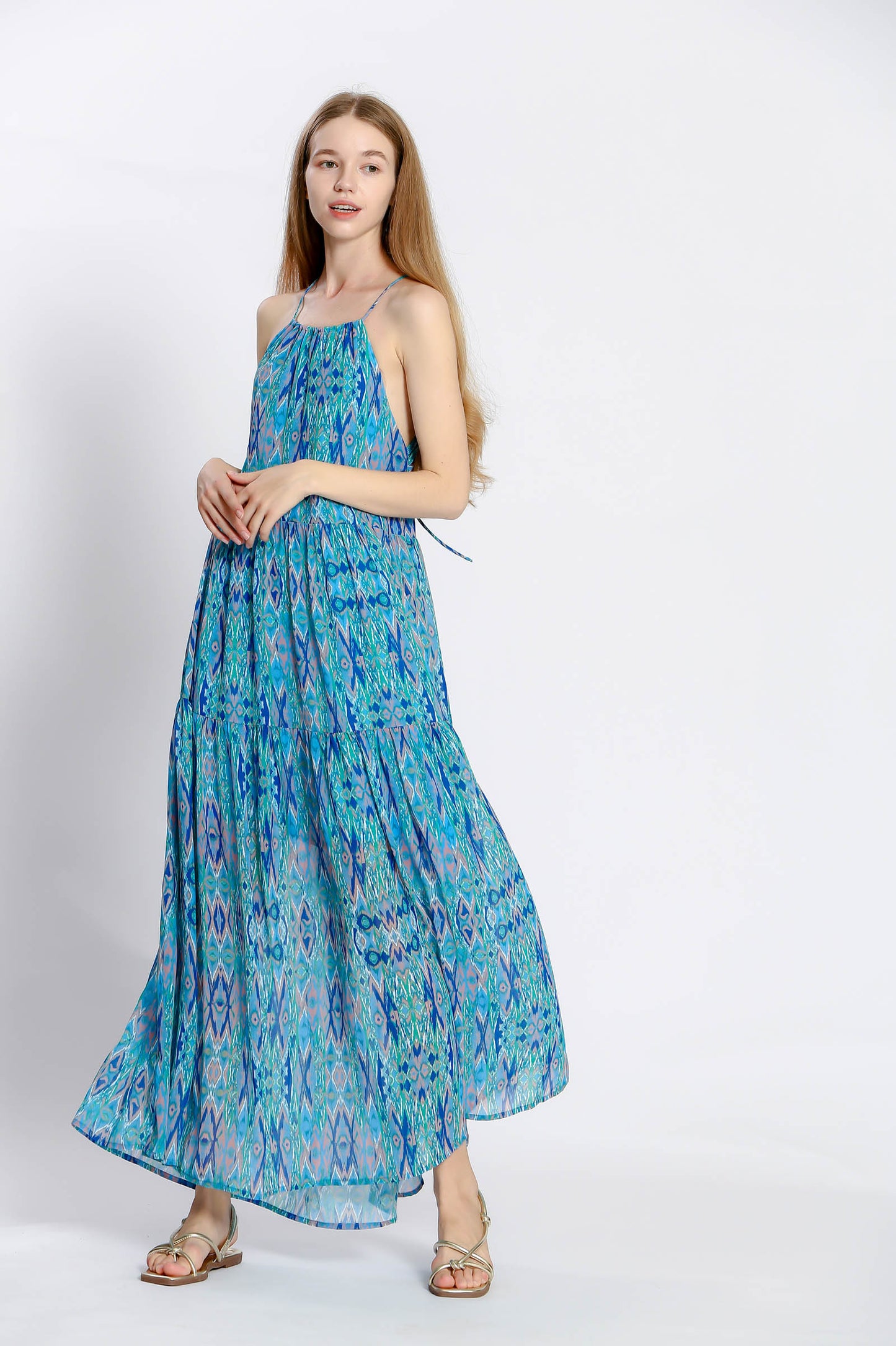 Ikat Halter Maxi