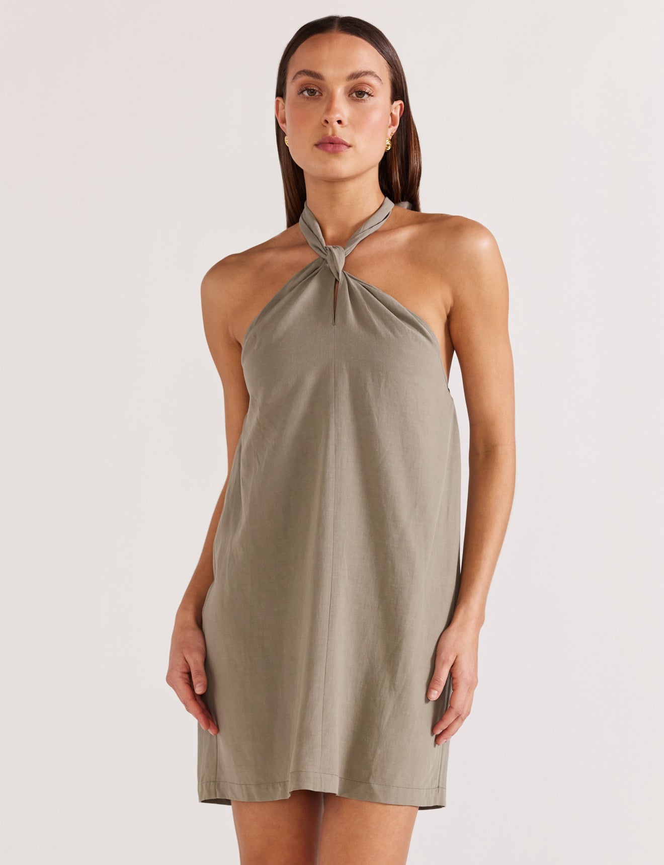 Olina Halter Mini Dress