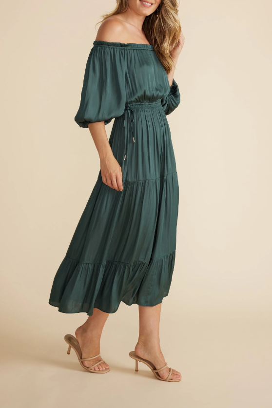 Anya Off Shoulder Midi Dress
