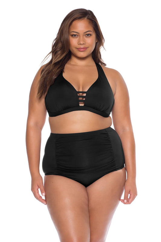 Colour Code High Waist Bottom - Iridescent Swimwear Boutique