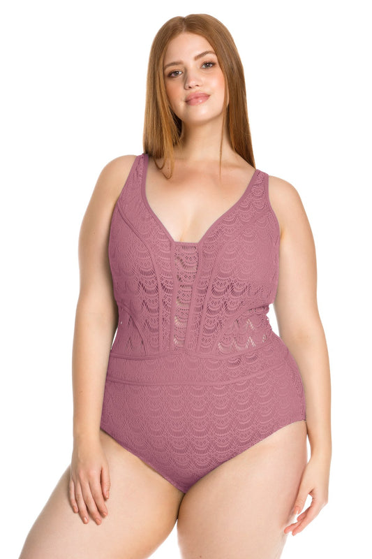 Colour Play Deep Neck One Piece, Becca Etc - Iridescent Swimwear Boutique | Toronto, Canada