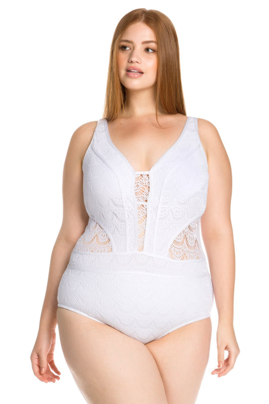 Colour Play Deep Neck One Piece, Becca Etc - Iridescent Swimwear Boutique | Toronto, Canada