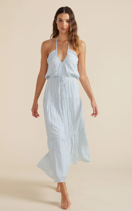 Zephyr Halter Midi Dress