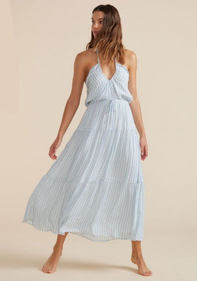 Zephyr Halter Midi Dress