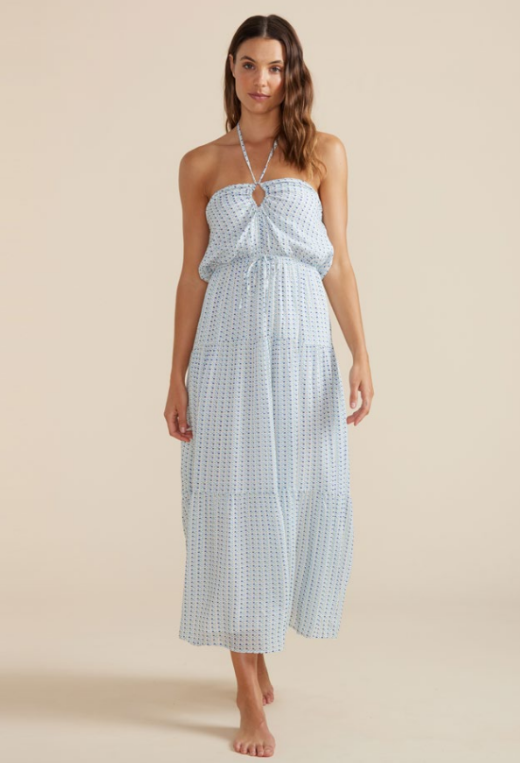 Zephyr Halter Midi Dress