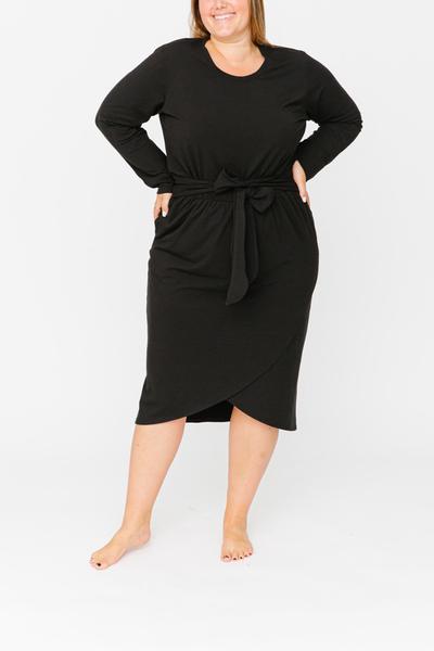 Rebecca Long Sleeve Wrap Dress
