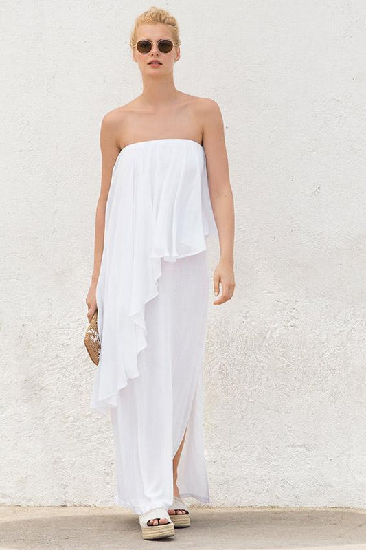 Farrah Ruffle Maxi Dress - Iridescent Swimwear Boutique