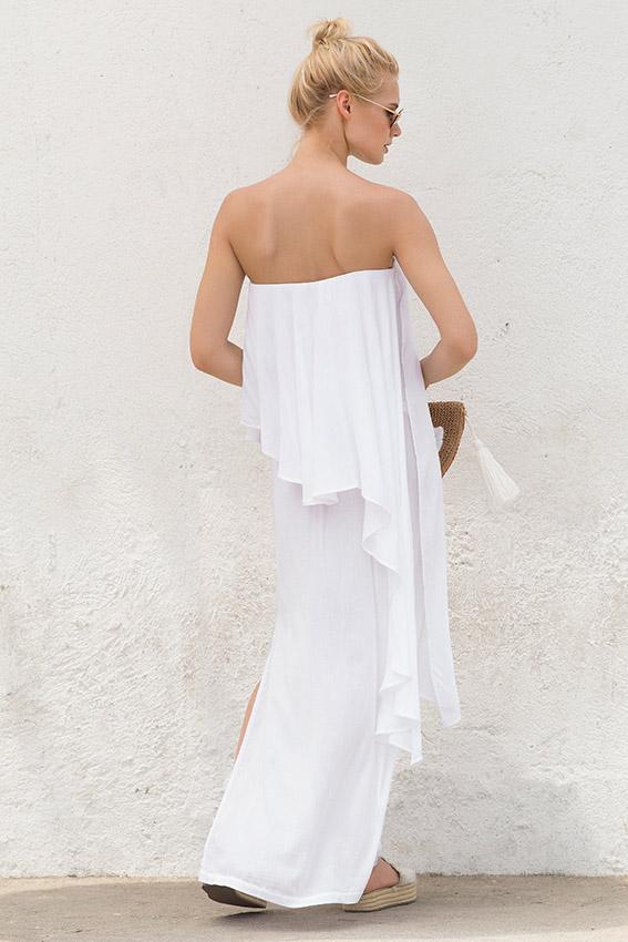 Farrah Ruffle Maxi Dress - Iridescent Swimwear Boutique