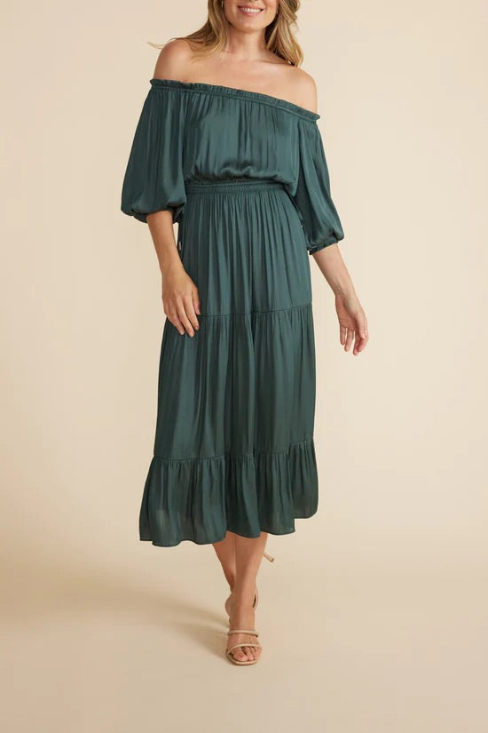 Anya Off Shoulder Midi Dress