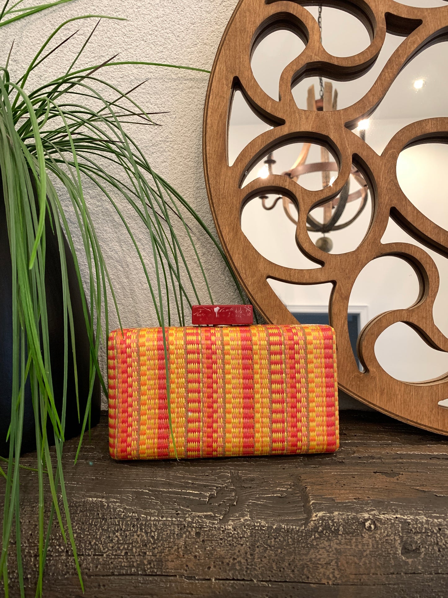 Starburst Straw Clutch