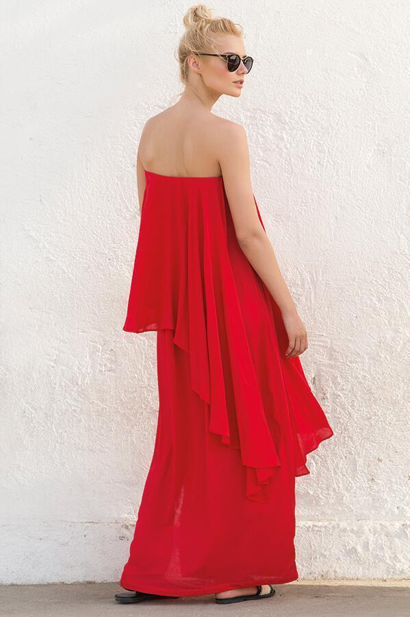 Farrah Ruffle Maxi Dress - Iridescent Swimwear Boutique