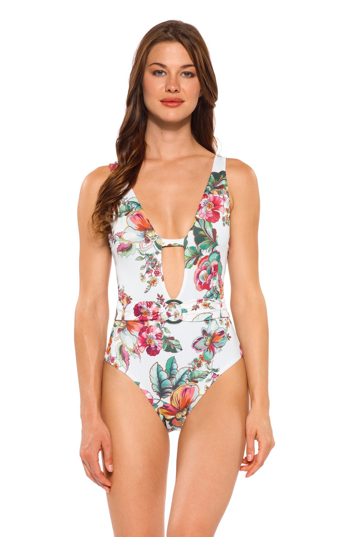 Emma Belted One Piece Swimsuit - Iridescent Swimwear Boutique