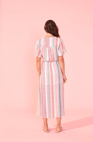 Kita Stripe Midi Dress - Iridescent Swimwear Boutique